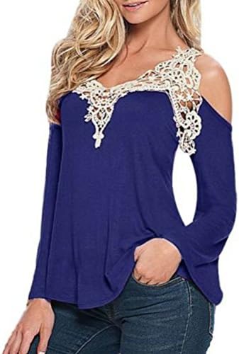 Myobe Womens Long Sleeve Loose Shirt Blouse Tops Best Sellers Navy Blue Small Navy Blue Small