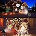 Tcamp 20 Slide Christmas Projector Lights, LED Christmas Snowflake Projector Lights, Upgraded 20 Slides Moving Patterns LED Landscape Spotlight, Waterproof Xmas Christmas Lights Outdoor Indoor
