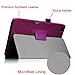 Fintie Folio Case for Acer Iconia One 7 B1-730HD Tablet Premium Vegan Leather Slim Fit Stand Cover with Stylus Holder - Purple