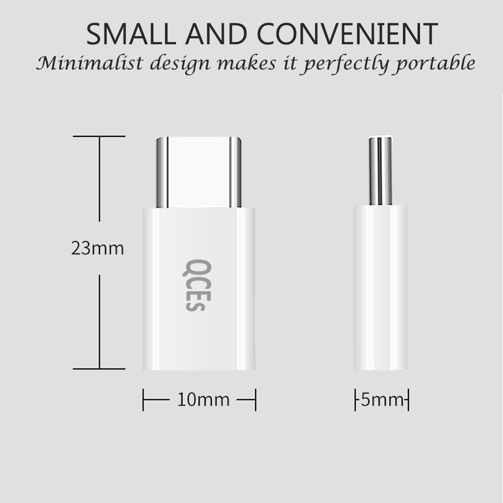USB C Fast Charging Adapter 4Pack, QCEs Micro USB to USB C Convert Connector Charger Compatible with Samsung Galaxy S8 Plus S9 S10 S9+ S10+ Note 8/9, Google Pixel 2/3 XL LG V40 V30 V20 G7 G6 G5 More: Electronics