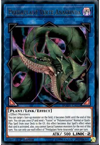 DUOV-EN021 1st Ed Predaplant Verte Anaconda Ultra Rare Card Duel Overload Yu-Gi-Oh Single Card