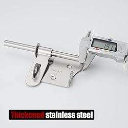 JQK Sliding Bolt Gate Latch, 6 Inch Thickening 304