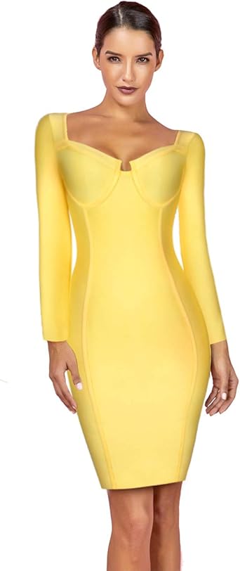 vestido amarelo colado