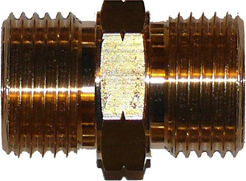 Gas hose connector 1/4 inch or 3/8 inch left and right for hose coupling transition pieces.