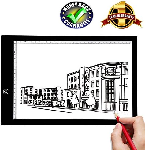 Wantech A4 Ultra-thin Portable LED Light Box tracer USB Power LED Artcraft Tracing Light Pad Light Box for Artists,Drawing, Sketching, Animation …