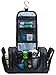 Ramaka Solutions Hanging Toiletry Bag | Large Men’s Toiletry Bag | Travel Toiletry Bag | Toiletry Kit | Travel Bags for Toiletries Stain and Water Resistant Nylon (10.5” x 5” x 5.5”) (Black)