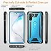 YOUMAKER Case for Galaxy Note 10, Built-in Screen Protector Work with Fingerprint ID Kickstand Full Body Heavy Duty Protection Shockproof Cover for Samsung Galaxy Note 10 6.3 Inch - Blue/Black