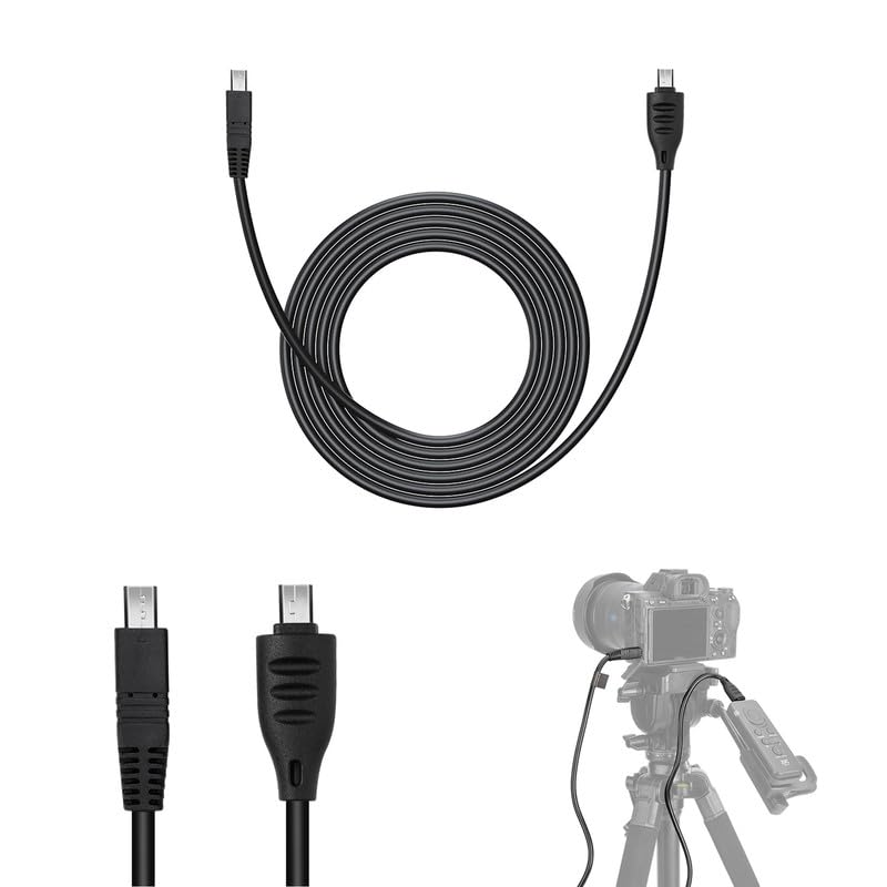 JJC 3M Dedicated Connecting Cable Cord SR-F2 TP-F2 TP-F2K TPR-M1 TPR-U1 Remote Commander, PVC Multi-Terminal Cable Compatible with Sony Camera/Camcorder with Multi-Terminal Connector