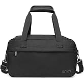 Kono Mini Travel Duffel Under Seat Carry-On Sports Tote Gym Weekender Overnight Bag - Black