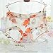 MyGxR Breathable Silky Ice Silk Sexy Cute Women Briefs Underwear Bikini Mid Rised with White Color for Girls Pack of 5 Size 7 8 (US 7-9/XL)
