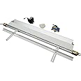 TECHTONGDA Acrylic PVC Plastic Bender 110V Bending Machine Acrylic Lightbox Plastic PVC Bending Machine Heater Bender 48 Inch Manual Strips Heater with Angle Bracket and Stand for Sign Making