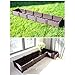 BAOYOUNI Rectangular Raised Garden Bed Kit Indoor Outdoor Plastic Planter Grow Box for Fresh Vegetables, Herbs, Flowers & Succulents, Brown, 46.06” x 15.35” x 20.47”thumb 3
