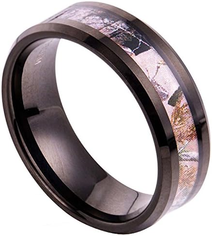 Mens 8 MM Korotus Tungsten Carbide Ring Golden Tungsten Carbide Ring Weeding Band