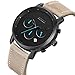 BAOGELA Mens Black Watches Men Military Waterproof Chronograph Sport Leather Band Strap Wrist Watch Business Date Analogue Quartz Watches for Boy & Man (Brown)