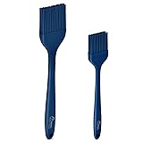 HOTEC 2 pieces Set Basting Brushes Silicone Heat