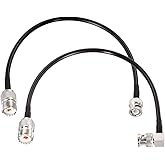 Superbat BNC Male to SO239 RG58 Cable,UHF Female Jack to BNC Male Plug Adapter Jumper Cable for VHF Radio Mobile to Base Ante