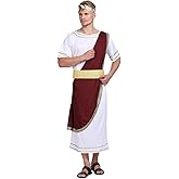 EraSpooky Ancient Greek Men Roman Toga Caesar Party Fancy Dress Costume