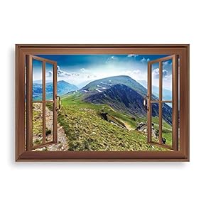 Framed Canvas Wall Art for Living Room, Bedroom Mountain View Canvas Prints for Home Decoration Ready to Hang - 16x24 inches