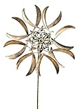 Gardman 8435 Cornflower Wind Spinner Border Stake, 63