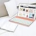 New iPad 2018 Keyboard Case, iEGrow New F8S 7 Colors LED Backlit iPad 6th Generation Keyboard with Protective Case Cover for New iPad 9.7/ iPad 5th Generation/iPad Air(Rose Gold)