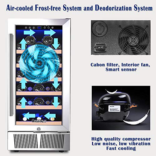 2 AMZCHEF+Refrigerator+Freestanding+Temperature+Efficient