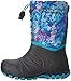 Merrell Snow Quest Lite WTRPF Waterproof Snow Boot (Little Kid/Big Kid), Grey/Print/Turquoise, 5 M US Big Kid