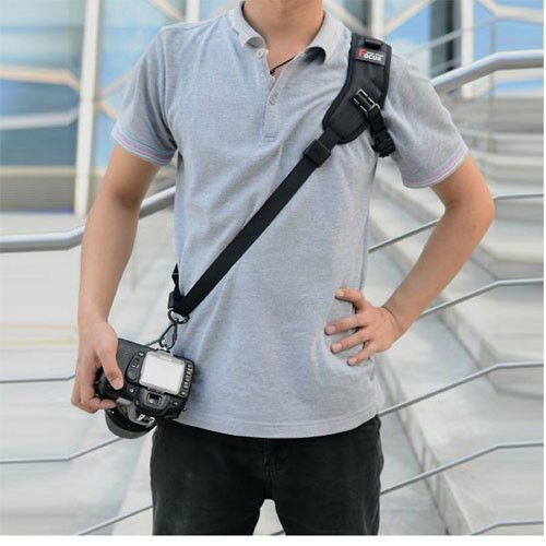 Fomito Focus F-1 Camera Shoulder Strap Rapid Sling Strap Quick Release for Dslr Slr DV with 3pcs 1/4'' Standard Screw