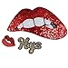 3 Pcs/Set Sequin Iron on Patch Hot Lip Sew On Patch for Bags Jackets Jeans Clothes By Crqes