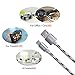OfsPower 3Pack 0.5ft 3ft 6ft Nylon Braided Micro USB Syncing and Charging Data Cable with Aluminum Connector for Android, Samsung Galaxy, HTC, Nokia, Sony and Other Tablet Smartphone (Grey)