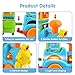 Gizmovine Learning Toys for 2 Year olds , Toddler Boy Train Toys Educational Toys Music Train Set Great Preschool Learning Toys with Letter Block Set Autism Toys for 2, 3, 4, 5, 6 Year Old