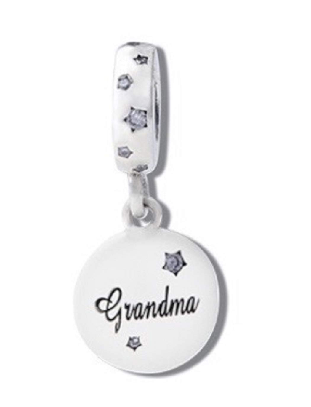 FeatherWish Love Grandma Family Love Star Dangle Pendant Charms Fits And Compatible With Pandora Bracelets Gift For Birthday Friend Mum Sister Nan Daughter (Grandma)
