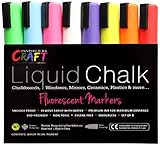 LIQUID CHALK MARKERS - Premium Chalk Ink Paint Pens 8pck 6mm Chisel Tip