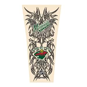 Amazon.com : NHL Minnesota Wild Tribal Tattoo Sleeve : Sports Fan Jewelry : Sports & Outdoors