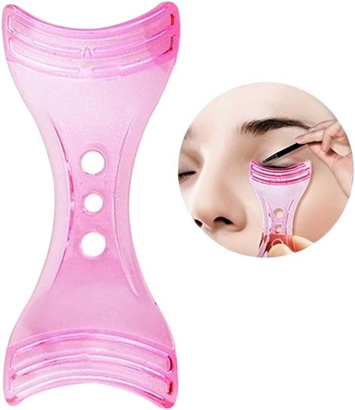 Eyeliner Stamp gLoaSublim,Eyeliner Guide Template Stencil Shaper Assistant Aid Easy Eyeline Makeup Tool - Rose Red