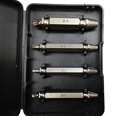 Generic 2017 New Carpentry Screw Extractor Easy Out Set Remove Broken Bolt 1# 2# 3# 4# Drill Bit Tool