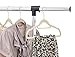 Finnhomy Heavy Duty 50 Pack Clothes Hangers with 10 Multiple Use Finger Clips, Durable Slim-Line Velvet Hangers Non-Slip Sturdy Clothing Hangers, Beige