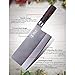 WALLOP Meat Cleaver Knife - Combines 67 Layers Japanese Damascus Blade & German HC Stainless Steel Kitchen Knife, Chinese Chef Chopping Knife,Non-Slip Ergonomic Wenge Wood Handle - Rock Series - 7.5''