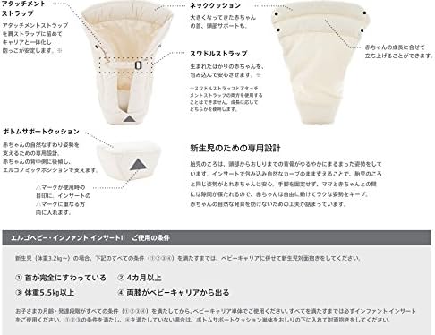 Amazon Ergobaby 正規代理店2年間保証付 エルゴベビー インファントインサートii グレー Ckegr ベビー マタニティ ベビー マタニティ 通販