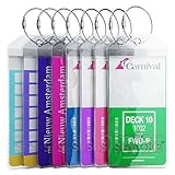 Cruise Tags - Luggage Etag Holders Zip Seal & Steel Loops Thick PVC