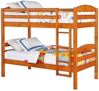 better homes and gardens leighton twin over twin wood bunk bed
