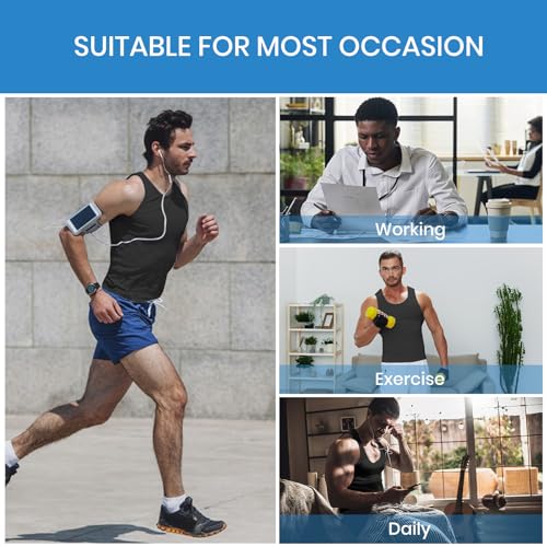 MEETWEE Men's Tank Top, Fitness Tank Top Gym T Shirt for Running Sports