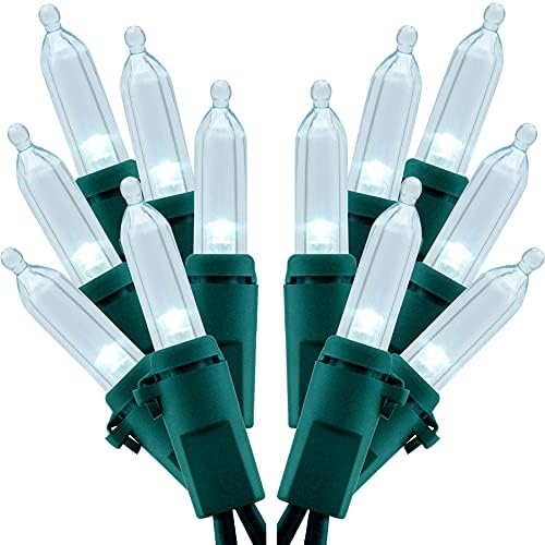SWEET SHINE Cool White LED Christmas Lights, Pack of 2 Sets 33 Ft 100