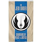 Old Jedi Order flag banner 3x5ft (Blue and White)