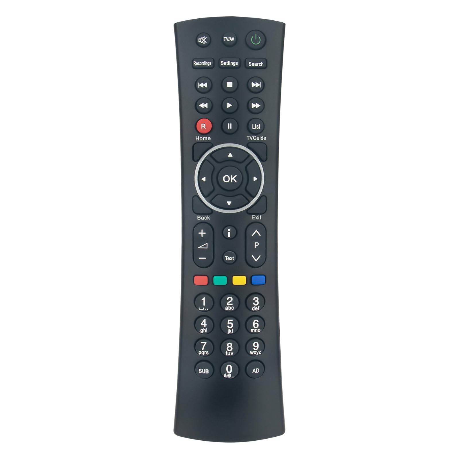 AULCMEET RM-102S Replacement Remote Control Compatible with HUMAX HD TV Freesat Recorder Hi-Fi PVR 500GB 1TB HDR-1000S