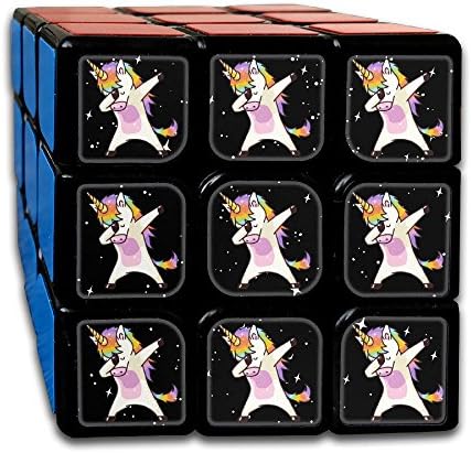 Rainbow Dab Unicorn Rubik's Cube Original 3x3 Magic Square 2.1" Third-order Rubik Jigsaw Game Speed Cube Anti Stress Toys Adults Kids