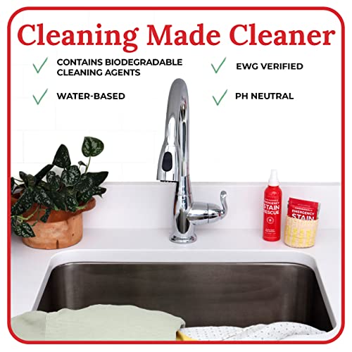 EMERGENCY STAIN Remover Spray 25 Wipes Couch Stain Remover for Clothes, Fabric, Silk, Linen