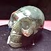 Hand Carved Natural Gemstone Carving Skull Statue Figurine Collectible 1.9