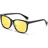 Myiaur Night Driving Glasses for Women, Anti Glare Night Vision Glasses Polarized Yellow Nighttime Glasses Reduce Glare