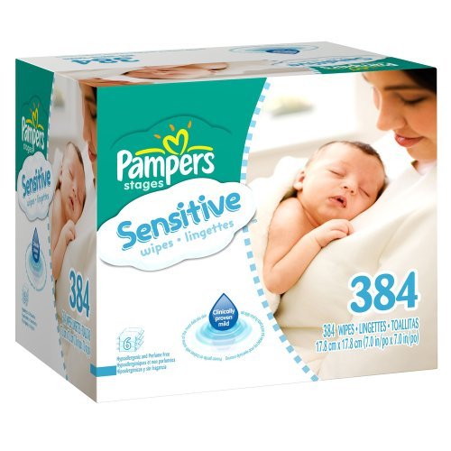 Pampers Sensitive Baby Wipes - 384 Ct
