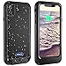 iPhone X/iPhone Xs Waterproof Battery Case Qi Wireless Charging Compatible，Vapesoon 5.8-inch 3600mAh Slim Rechargeable Extended Protective Portable Charger Case for iPhone X/iPhone Xs - Black